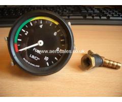 120mph Asi And 52mm 0-10psi Fuel Pressure Gauge