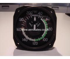 AIRSPEED INDICATOR 3 1/8 INCH DIA, MPH/KTS TSO'D